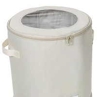 Honey Can Do Natural Round Dinnerware Storage Box Set