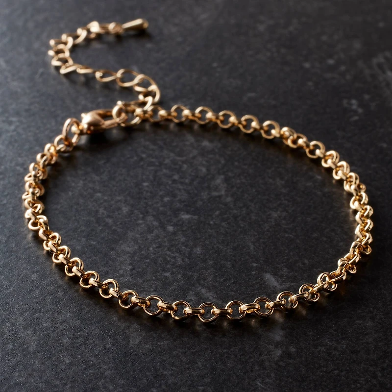 7.5" Gold Rolo Chain Bracelet by Bead Landing