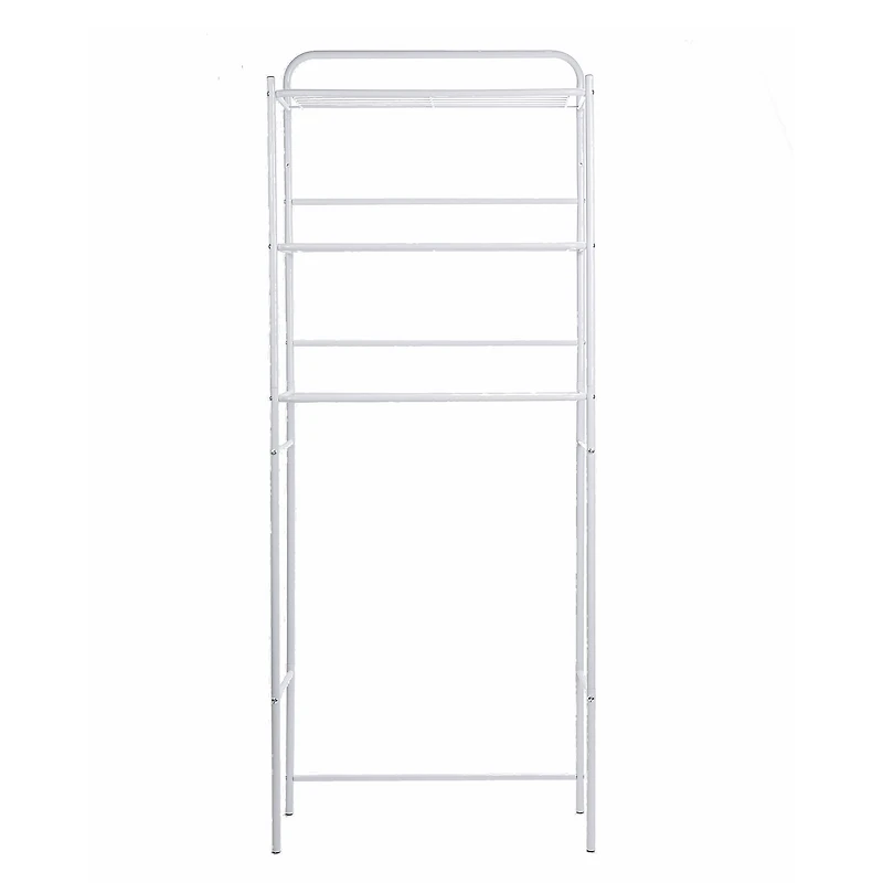 Mind Reader White 3-Tier Over the Toilet Rack