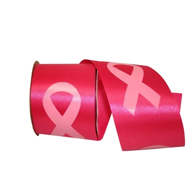JAM Paper 2.5" x 25yd. Pink Breast Cancer Awareness Ribbon