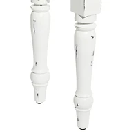 White Wood Farmhouse Bench