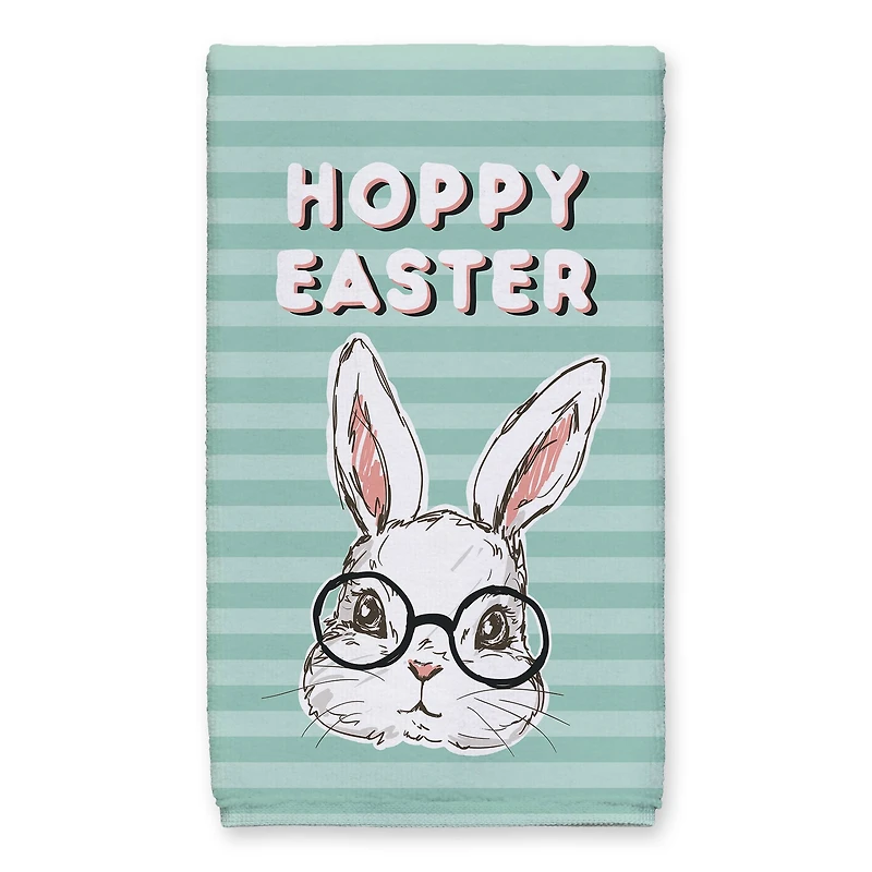 Bunny With Glasses 16" x 25" Tea Towel - Set of 2