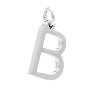 12 Pack: Sterling Silver Alphabet Charm by Bead Landing