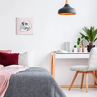 Stupell Industries Pink Roses Crystal Eyes Skull Wall Plaque Art