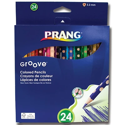 Prang® Groove® Slim 24 Colored Pencil Set