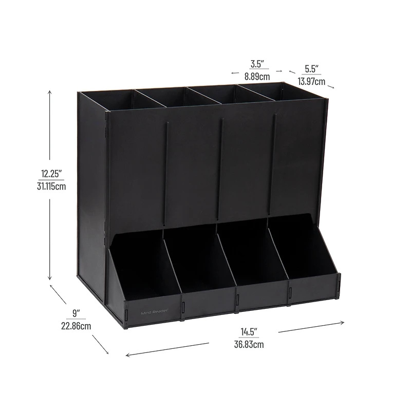 Mind Reader 14.5" 4-Compartment Coffee Pod Dispenser