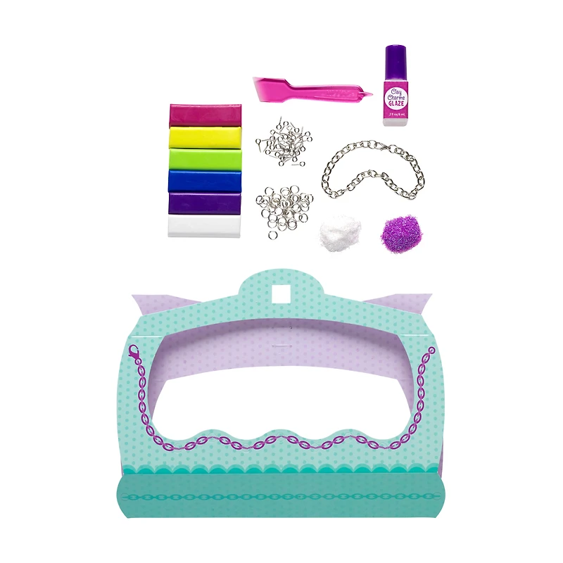 Klutz® Make Glitter Clay Charms Kit