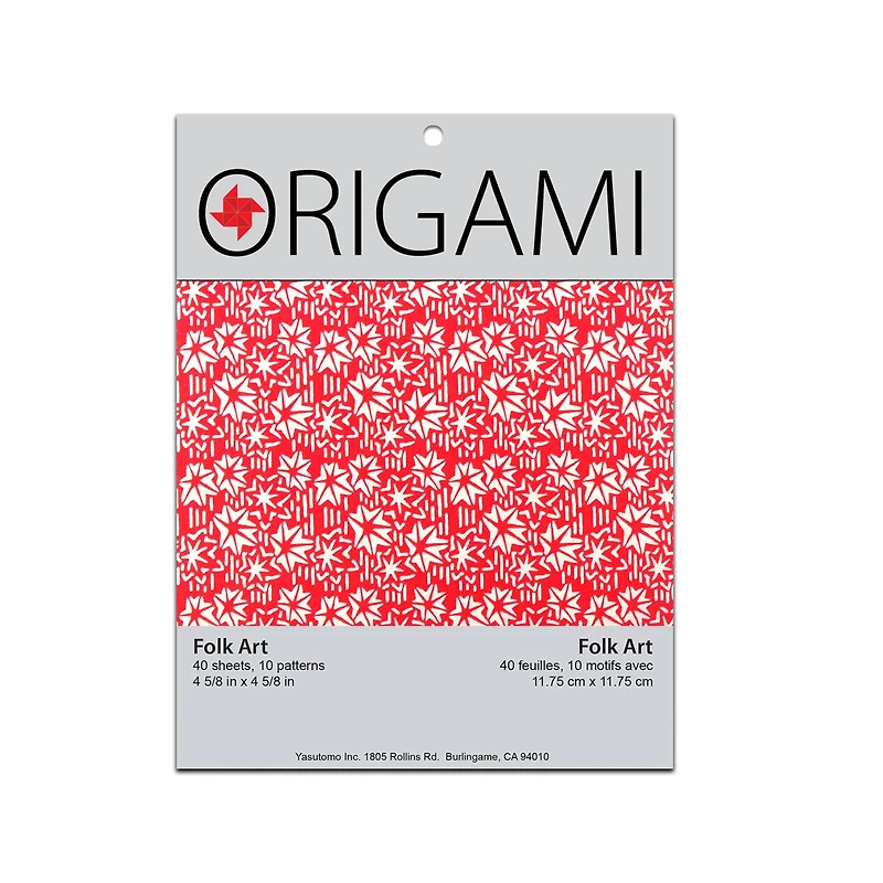 Yasutomo® Japanese Prints 4.625" x 4.625" Origami Paper, 40 Sheets
