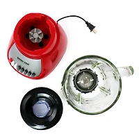 Better Chef Red 42oz. 10-Speed 350-Watt Glass Jar Blender