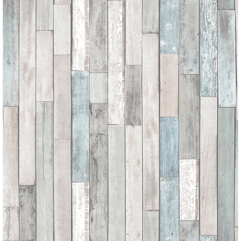 InHome Weathered Plank Shore Peel & Stick Wallpaper