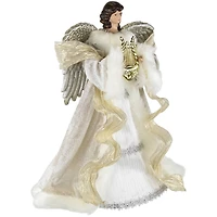 18" White & Silver Angel Christmas Tree Topper