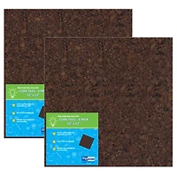 Flipside Products 12" x 12" Dark Cork Tiles, 2ct.
