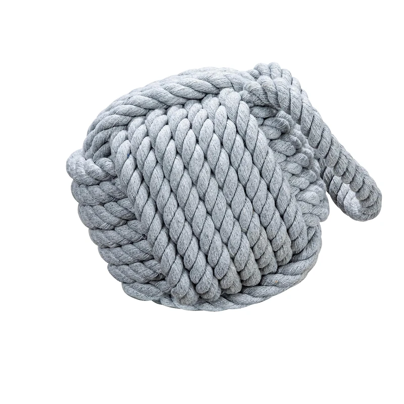 Hello Honey® 6" Gray Nautical Rope Knot Decoration