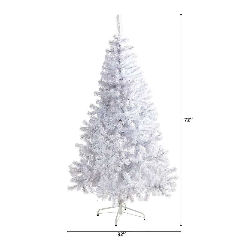 6ft. Unlit White Artificial Christmas Tree