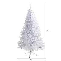 6ft. Unlit White Artificial Christmas Tree