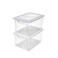 14.5" x 10" x 7.5" Clear Front Opening Storage Case with Lid by Simply Tidy®