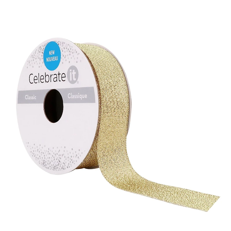 7/8" x 5yd. Metallic Ribbon by Celebrate It™