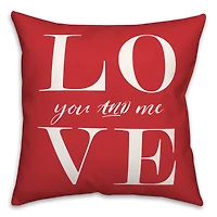 Love Letters Throw Pillow