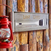 Stupell Industries Rustic Gray Oar Row Boating Canvas Wall Accent