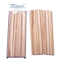 Midwest Birch Dowel Economy Bag, 36ct.