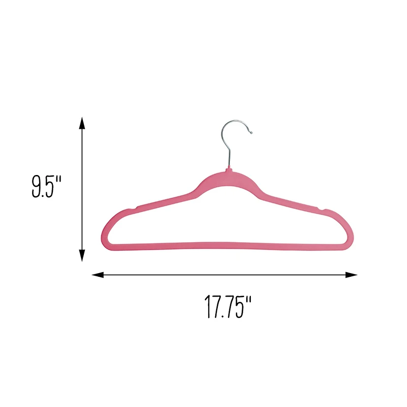 Honey Can Do Slim-Profile Non-Slip Velvet Hangers