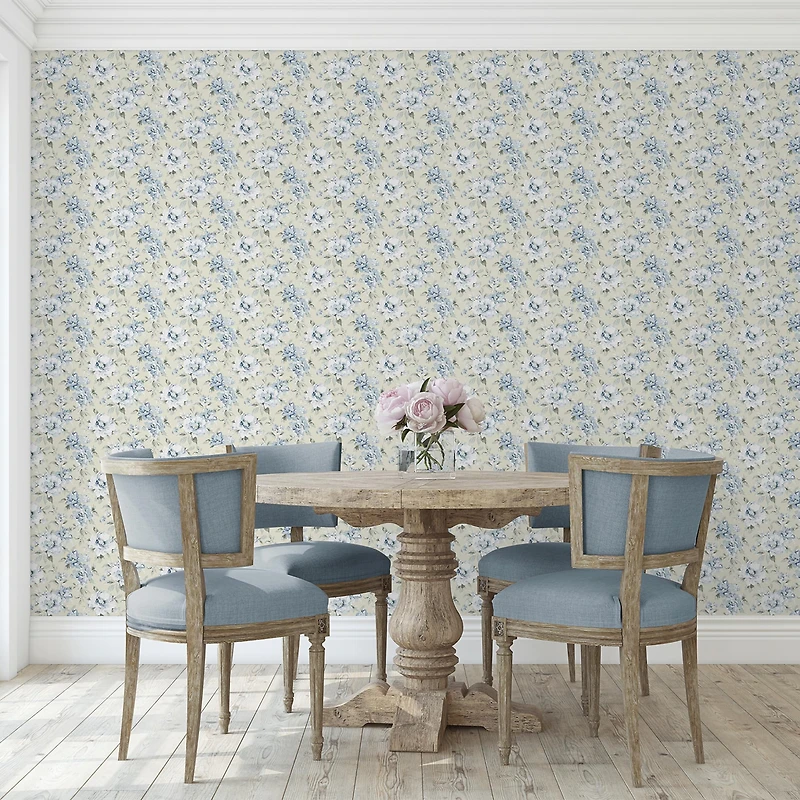 Surface Style Whispery Floral Peel & Stick Wallpaper