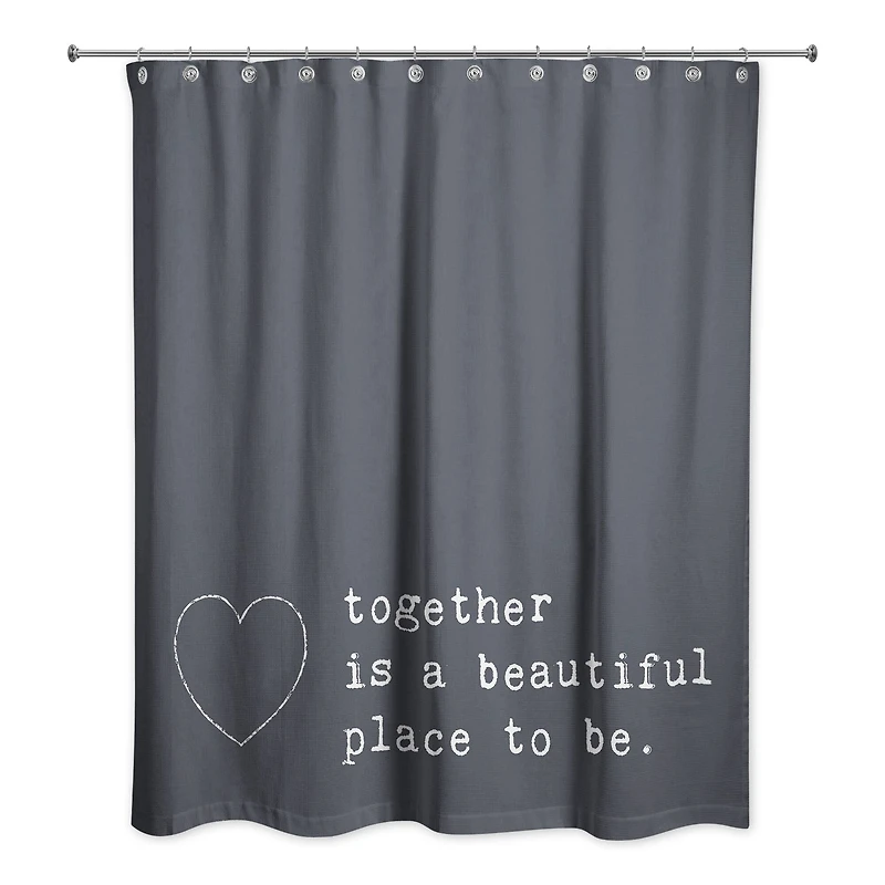 Together Favorite Place to Be 71" x 74" Shower Curtain