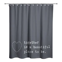 Together Favorite Place to Be 71" x 74" Shower Curtain