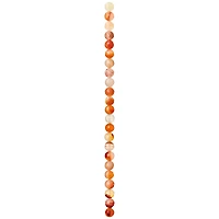 12 Pack: Orange Mixed Agate Round Beads, 8mm by Bead Landing™