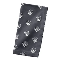 Navy Floral Pattern 10" x 10"  Cotton Twill Napkin
