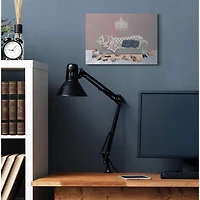 Stupell Industries Chic Living Room Pink Gray Painting Canvas Wall Art