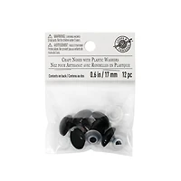 Craft Noses with Plastic Washers Loops & Threads®, 17mm