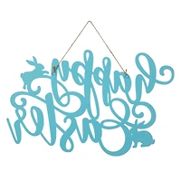 Glitzhome® 18" Easter Metal "Happy Easter" Door Hanger