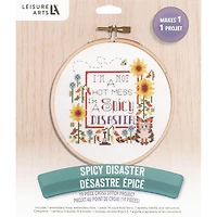 Leisure Arts® 7" Spicy Disaster Cross Stitch Kit