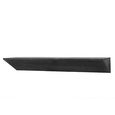 Black Wedge Wood Floating Wall Shelf