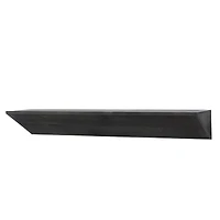 Black Wedge Wood Floating Wall Shelf