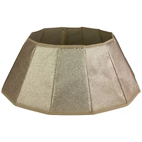 26" Metallic Gold Fabric Hexagonal Christmas Tree Collar