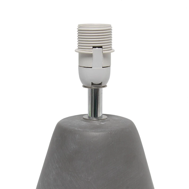 Simple Designs™ 14.5" Pinnacle Concrete Table Lamp