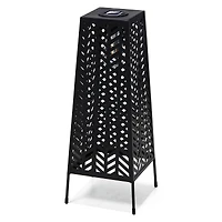 Glitzhome® 21.5" Metal Geometric Solar Powered Floor Lantern