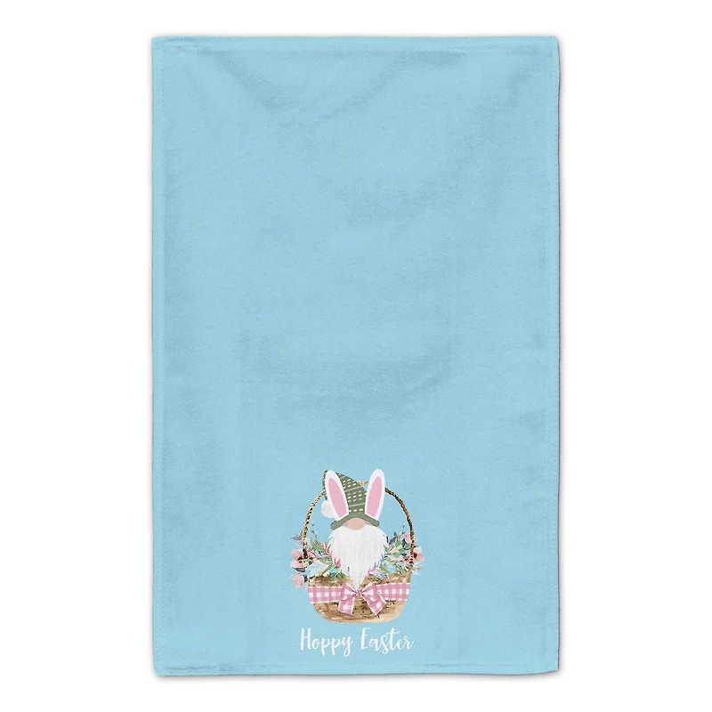 Gnome Bunny Basket Tea Towel Set