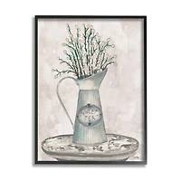 Stupell Industries Pussy Willow Botanicals Sweet Tea Country Jar Painting Framed Wall Art