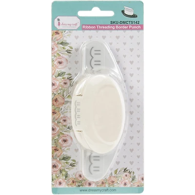 Dress My Craft® Ribbon Threading Border Punch