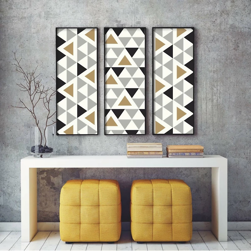 RoomMates Geometric Triangle Peel & Stick Wallpaper