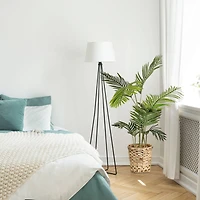 American Art Decor 4ft. Palm Tree in Woven Basket