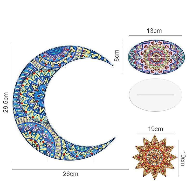 Sparkly Selections Sun and Moon 3D Table Decoration Diamond Painting