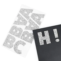 Silver Chunky Glitter Alphabet Stickers by Recollections™
