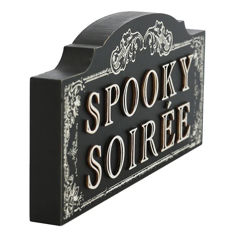 11" Spooky Soirée Block Tabletop Décor by Ashland®