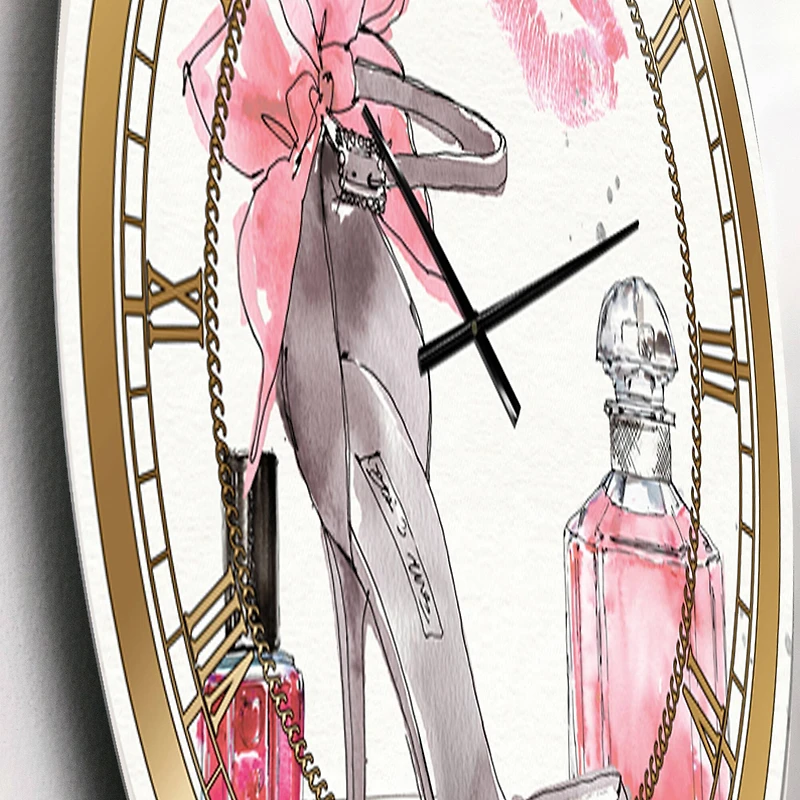 Designart 'Glam Chic Accents Iv Glam Wall Clock