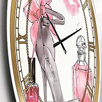 Designart 'Glam Chic Accents Iv Glam Wall Clock