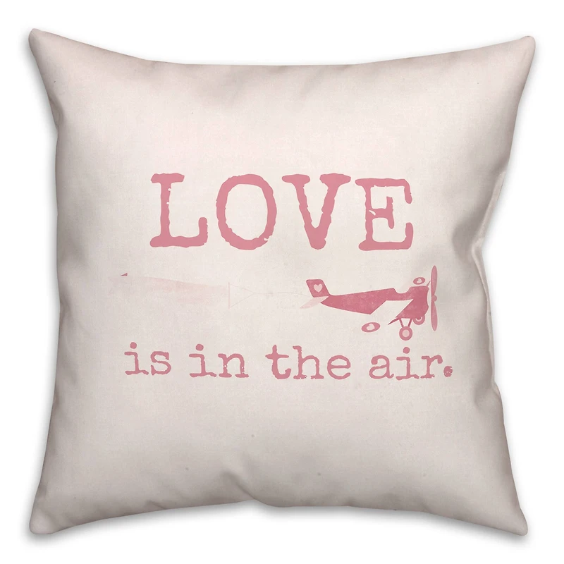 Love Is In The Air 18" x 18" Throw Pillow
